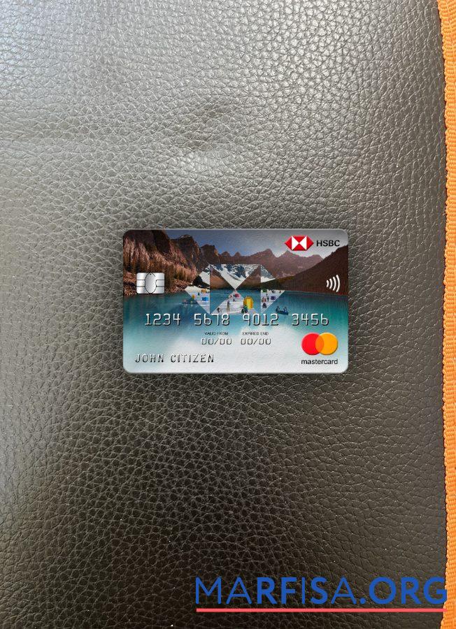 Downloadable Vietnam HSBC bank mastercard photolook front sample